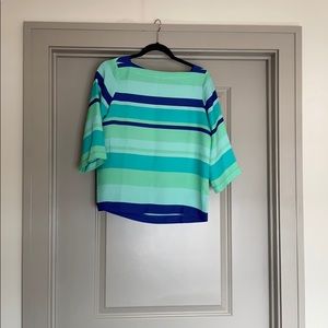 Ann Taylor color block blouse